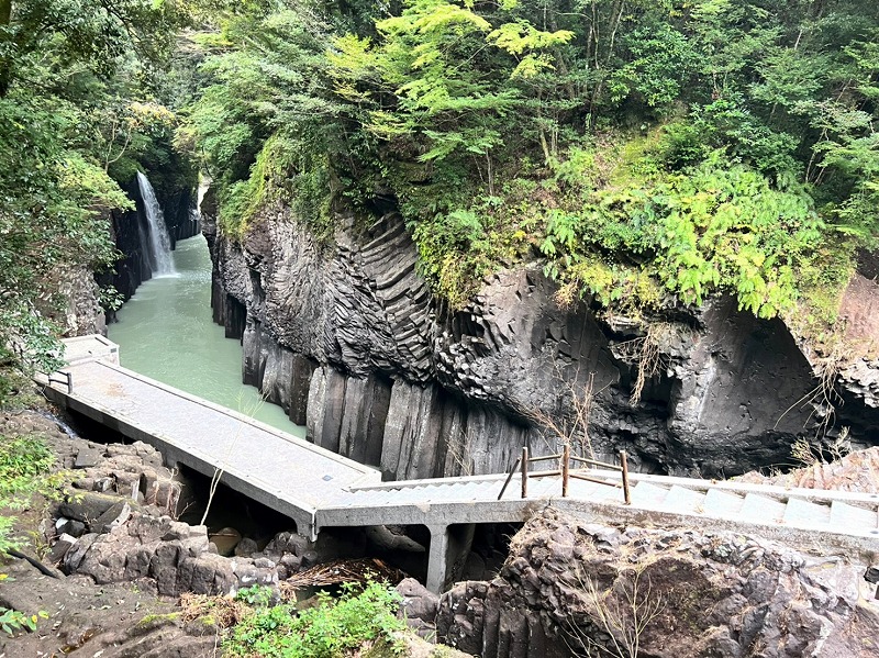 About the damage of the huge typhoon at Takachiho Gorge