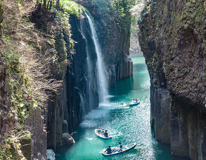写真：高千穂峡 真名井の滝